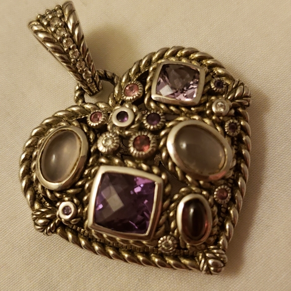 Judith Ripka Amethyst Enhancer Pendant - Picture 1 of 6
